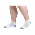 Wide Open Women's Solid Cushioned No Show Socks  White