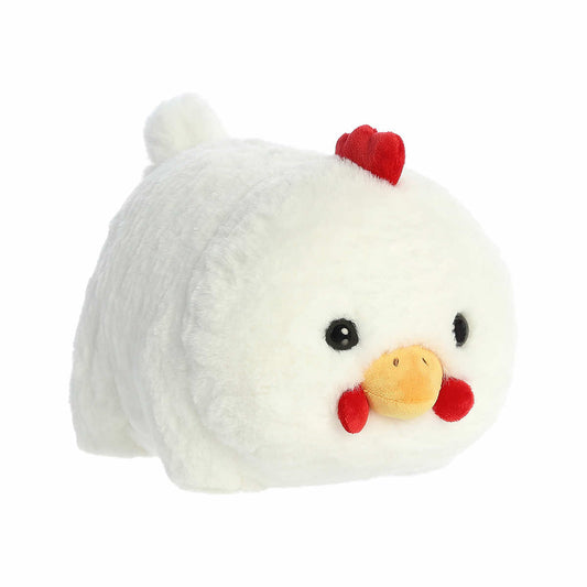 Aurora World Spudster Claire Chicken Plush Toy White