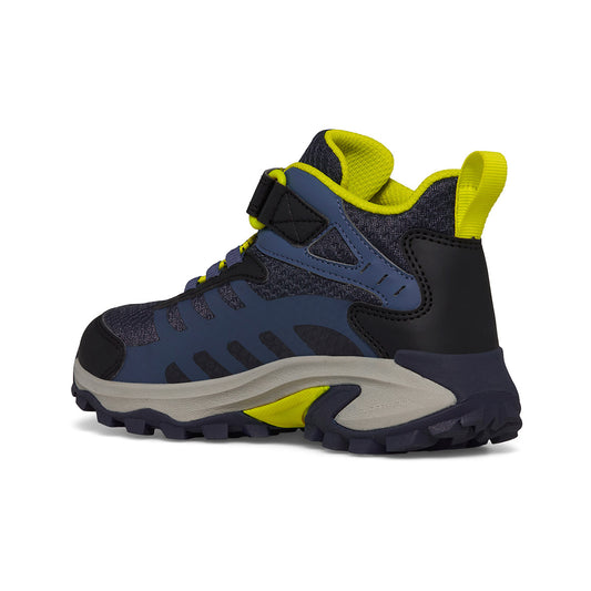 Color swatch for Merrell Youth Moab Speed Mid 2 A/C Waterproof Boots in Navy