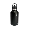 Hydro Flask 64-Ounce Wide Mouth Bottle with Flex Straw Cap Black