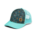 Turtle Fur Trail Blazer Trucker Hat Caribbean Flwr