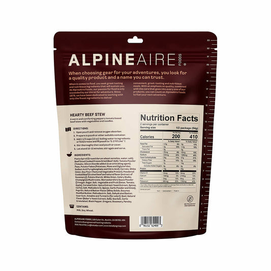 Alpineaire Hearty Beef Stew Instant Meal