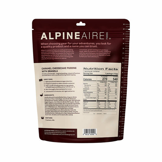 Alpineaire Caramel Cheesecake Pudding Instant Meal