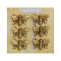 Pewter Bee Magnets - Set of 6