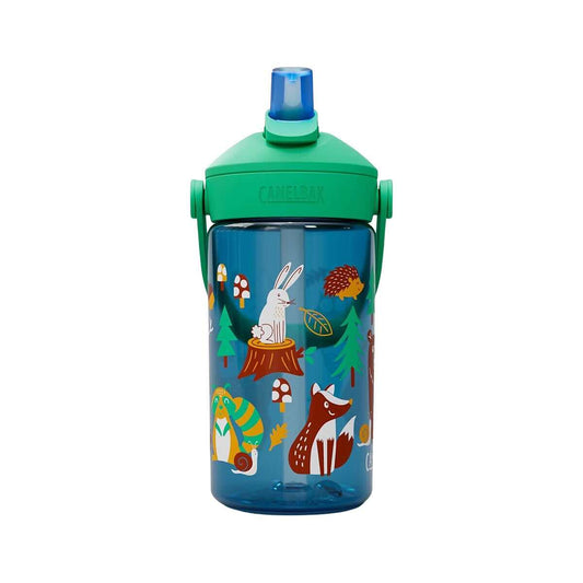 CamelBak Kids' Thrive Flip Straw 14-Ounce Bottle with Tritan Renew Friendly Forest
