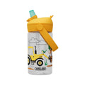 CamelBak Kids' Thrive Flip Straw 14-Ounce Bottle with Tritan Renew Tractors And Trees