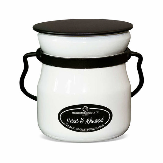 Milkhouse Candle Co Linen & Ashwood Cream Jar Candle