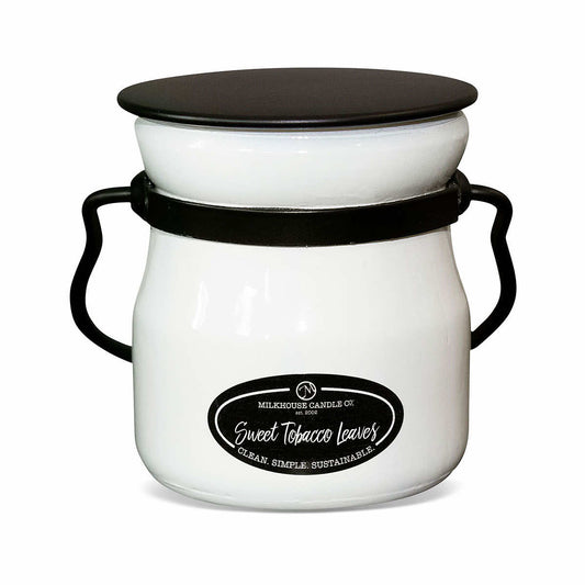 Milkhouse Candle Co Sweet Tobacco Leaves Cream Jar Candle