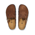 Birkenstock Women's Boston Chunky Suede Clogs  Darktea Black