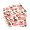 Graphique Pink Strawberries Spiral Hard Cover Journal