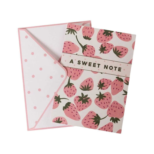 Graphique Pink Strawberries Boxed Card Set