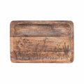 Botanicals Etched Mango Wood Tray