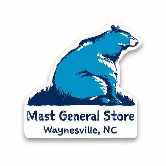Mast General Store Waynesville Black Bear Sticker