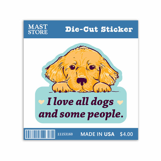 Mast General Store I Love Dogs Sticker