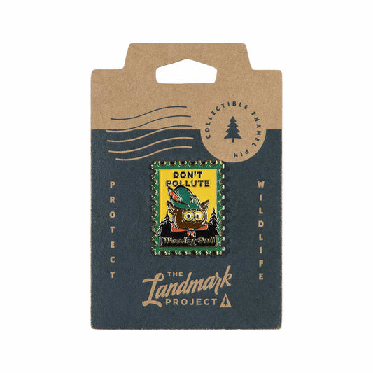 Woodsy Owl Postage Stamp Enamel Pin