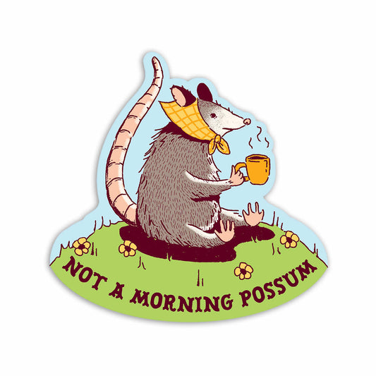 Mast General Store Not A Morning Possum Sticker