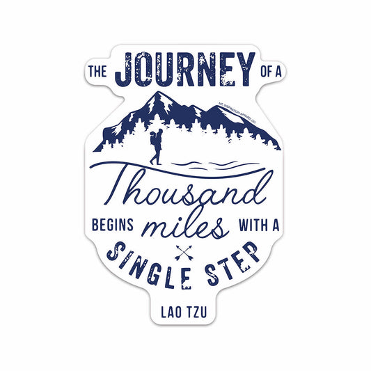 Journey of a Thousand Miles Sticker