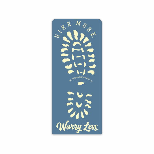 Hike More Worry Less Mini Sticker
