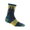 Women's Bear Town Micro Crew Hiking Socks Dark Teal