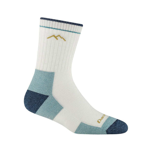 Women's Micro Crew Hiking Socks White