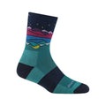 Women's Coolmax Mirror Lake Micro Crew Hiking Socks Teal