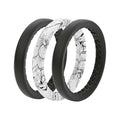 Groove Life Stackable Silicone Rings - Set of 3 Black Rose