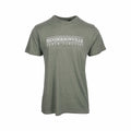 Bay Pointe Hendersonville Burnwash Double Lines Short Sleeve T-Shirt Mil Green