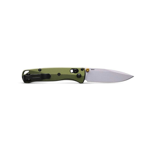 Color swatch for Benchmade 533SL-10 Mini Bugout Knife in Woodlnd Grn Aluminum