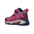 Merrell Youth Moab Speed Mid 2 A/C Waterproof Boots Berry Navy