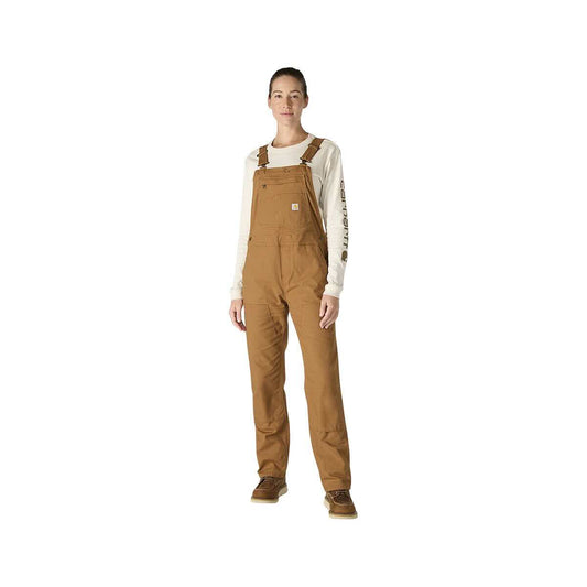 Women's Loose Fit Canvas Work Overall Carhartt Brown