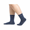 Wide Open Women's Solid Cushioned Micro Crew Socks  Denim