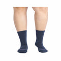 Wide Open Women's Solid Cushioned Micro Crew Socks  Denim