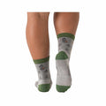 Wide Open Women's Foliage Lightweight Micro Crew Socks  Light Gray
