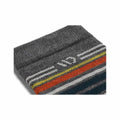Wide Open Men's Multi Stripe Cushioned Micro Crew Socks  Gray