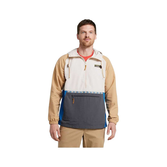 L.L.Bean Men's Mountain Classic Colorblock Anorak Jacket Shore Iron