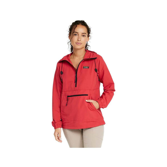 L.L.Bean Women's Mountain Classic Anorak Orange Red