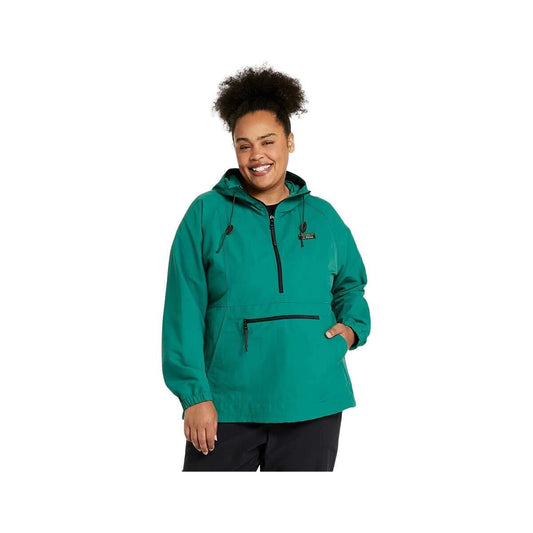 L.L.Bean Women's Mountain Classic Anorak - Curvy Orange Red