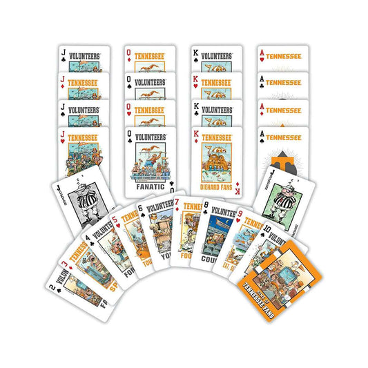 Master Pieces Puzzle University of Tennessee Fan Deck Playing Cards