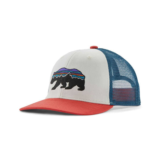 Patagonia Kids' Fitz Roy Bear Trucker Hat Birch White