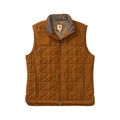 Duck Head Men's Fremont Performance Quilted Vest  Dark Amber
