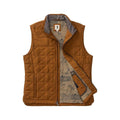 Duck Head Men's Fremont Performance Quilted Vest  Dark Amber