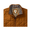 Duck Head Men's Fremont Performance Quilted Vest  Dark Amber