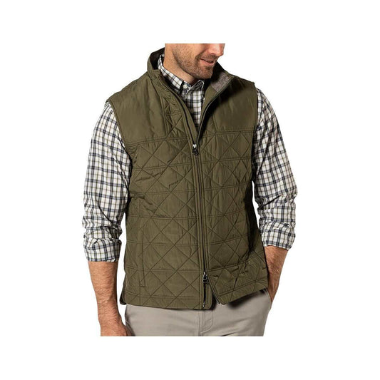 Color swatch for Duck Head Men's Fremont Performance Quilted Vest in Dark Amber