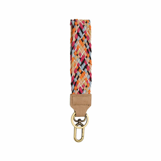 Joy Susan Multi Twill Woven Easy Find Wristlet Keychain
