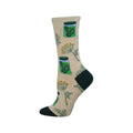 Women's Pickle Lovers Paradise Socks Ivory Heather