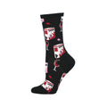 Women's Fine Like Boxed Wine Socks Black