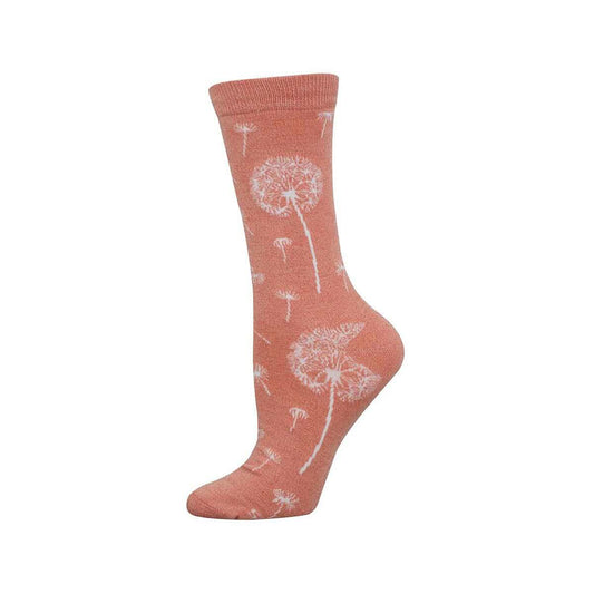 Women's Dandelion Dreams Bamboo Socks Orange
