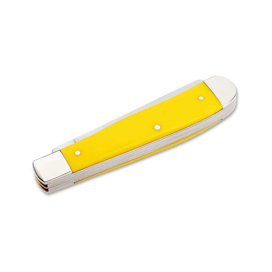 Color swatch for Boker Traditional Series 2.0 1095 Trapper Yellow Delrin Knife in Yellow Delrin
