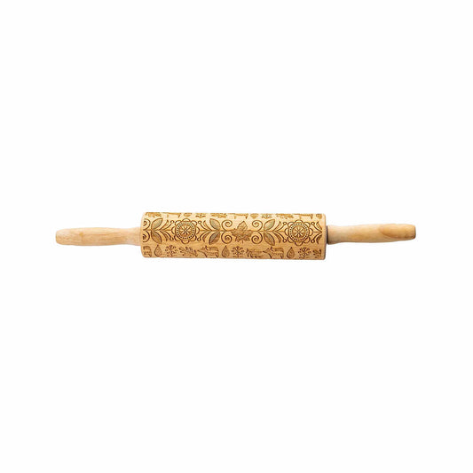 Tablecraft Fall Embossed Rolling Pin