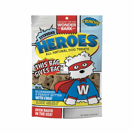 Wonder Bark Everyday Heroes Blueberry Peanut Butter Dog Treats